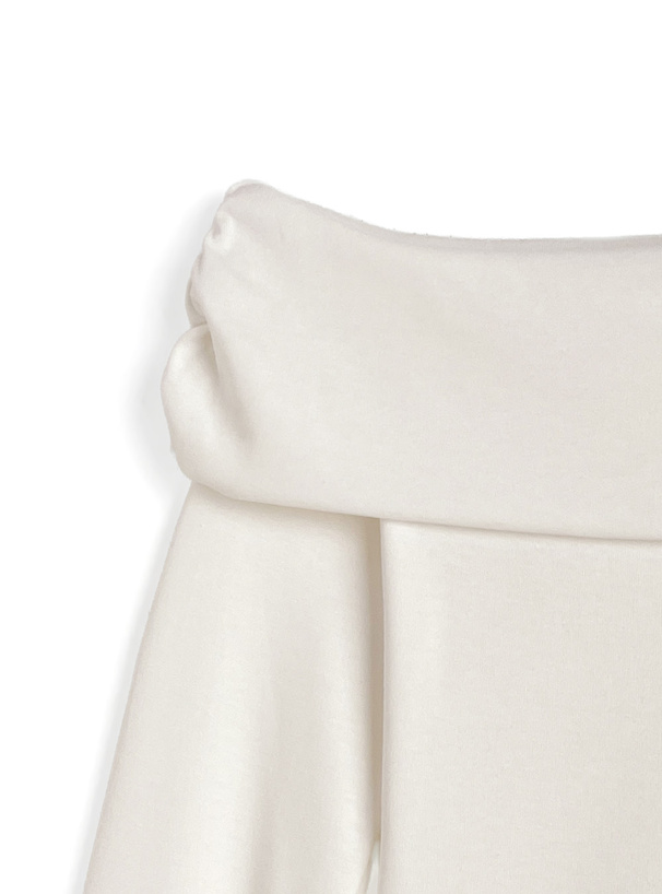 裾レースワンショルダートップス