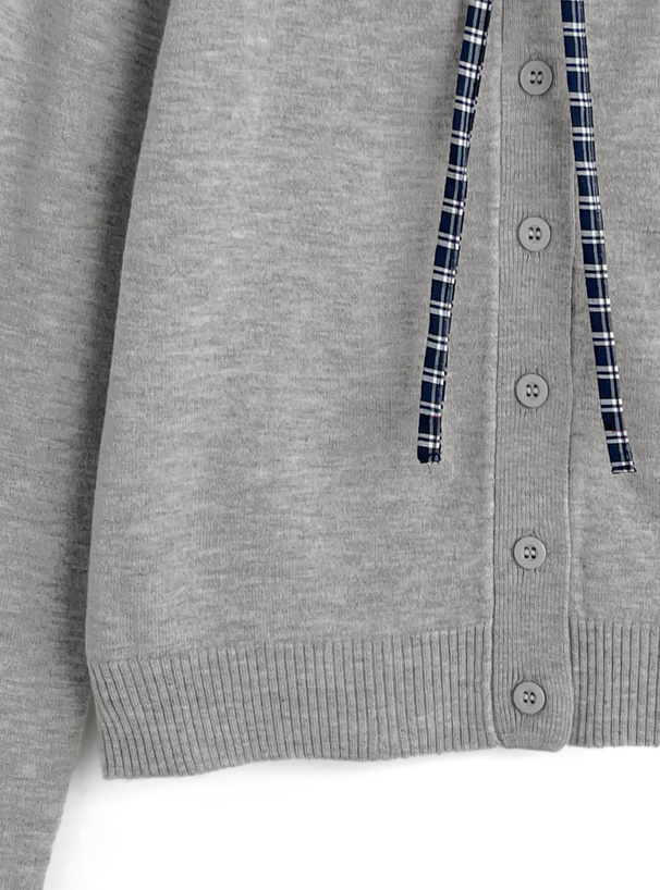 チェック柄 ウール混紡カーディガン フェアアイル柄ニットカーディガン シェットランドウール7G