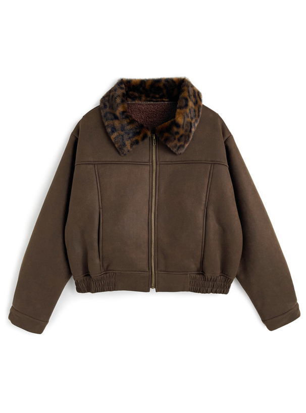 レオパード柄ファースエードボアジャケット[jm081] | レディース