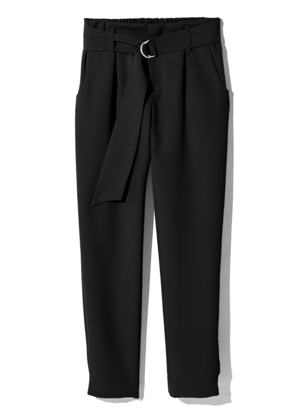 ベルト付テーパードパンツ