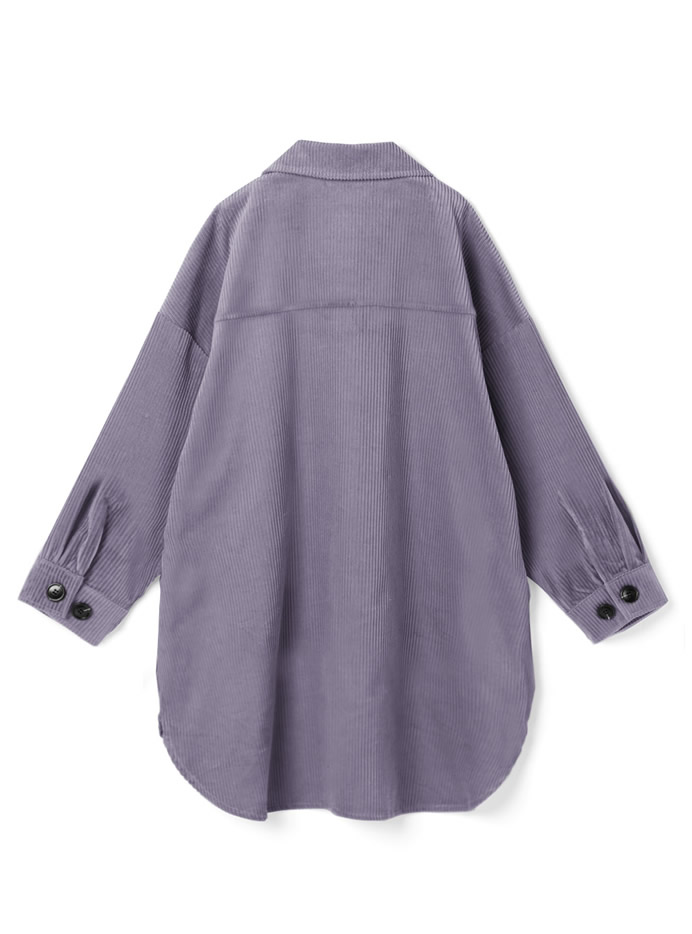 コーデュロイロングシャツジャケット