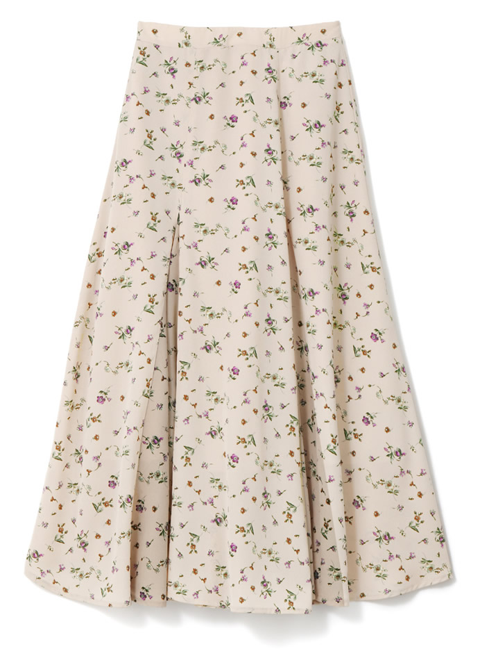 花柄ロングスカート