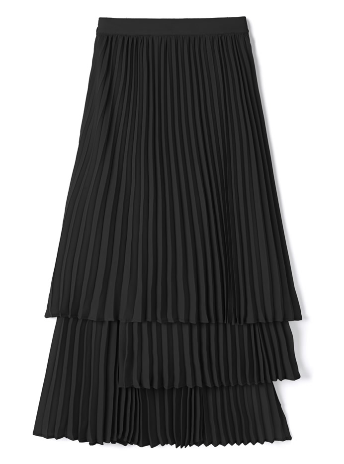 レイヤープリーツスカート