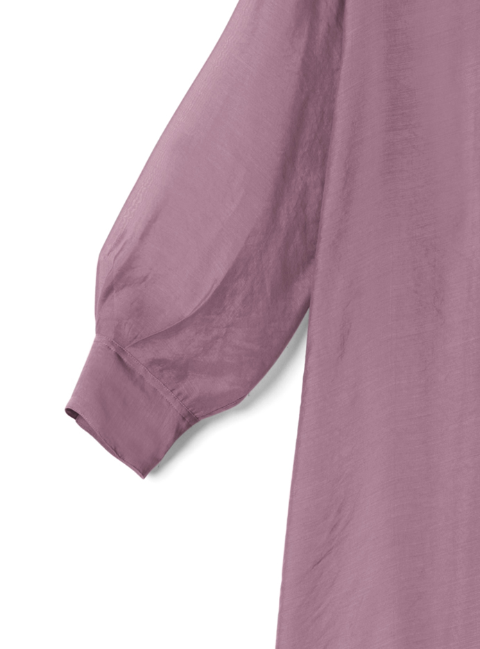 ロングシアーシャツワンピース
