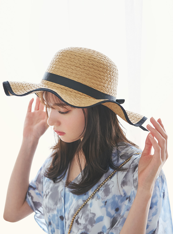 ぼかしペイントシフォンワンピース
