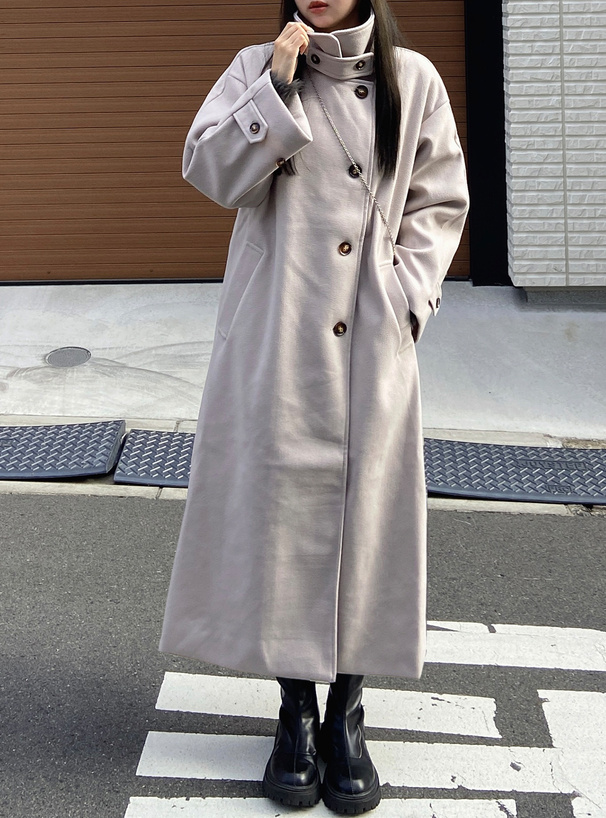 スタンドカラーフェイクウールコート[k9048x] | レディースファッション通販のグレイル(GRL)【公式】