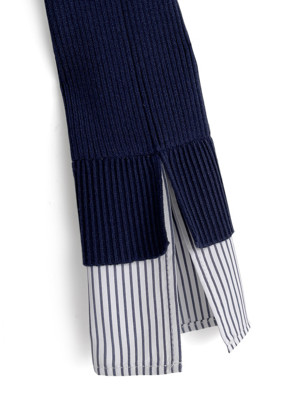 シャツドッキングニットミニワンピース リップサービス エイミーイストワール ザラ シャツドッキングニットミニワンピース リップサービス エイミー