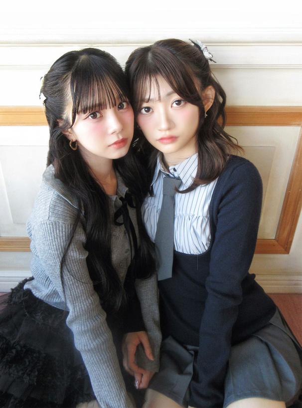 ネクタイ付きシャツドッキングニットミニワンピース