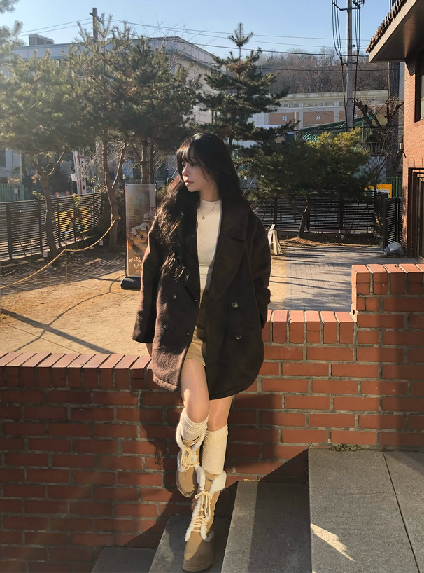 シャギーコクーンコート[k9402i] | レディースファッション通販の