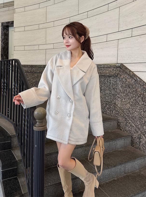 シャギーコクーンコート[k9402i] | レディースファッション通販の