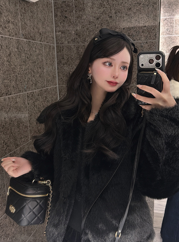 ステンカラーファーコート