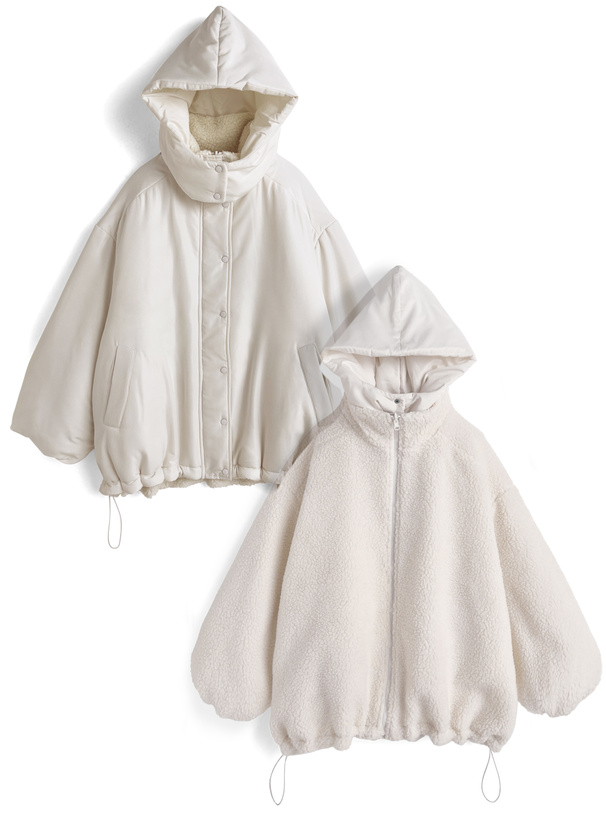 2Wayリバーシブルボアジャケット[kd120] | レディースファッション通販