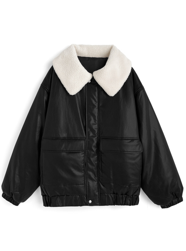 ボアカラーレザージャケット[kd126] | レディースファッション通販の