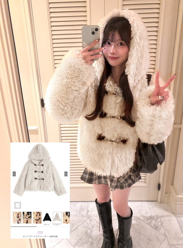ビットプードルファーコート[kd134] | レディースファッション通販の