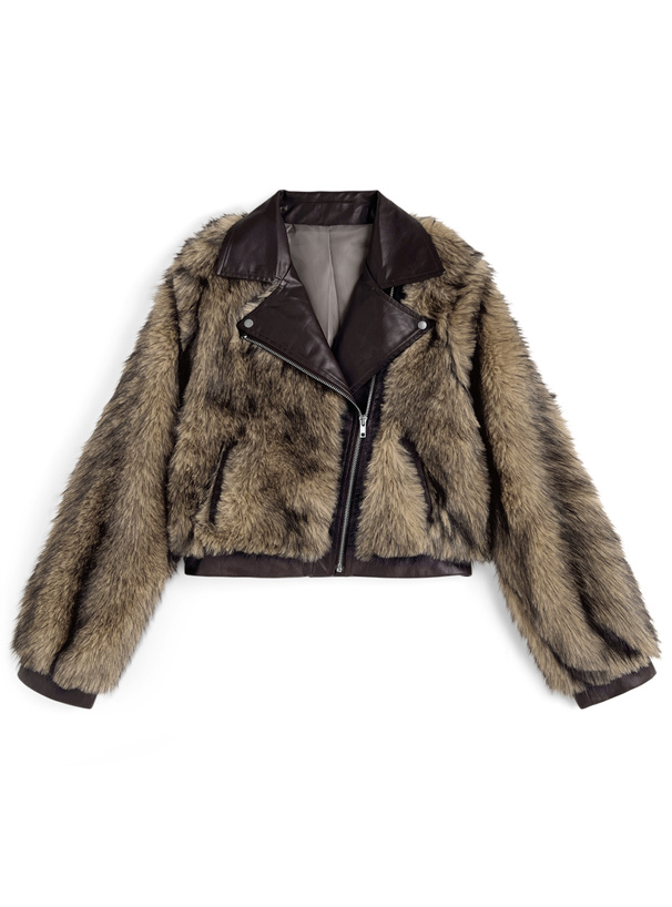 ファーライダースジャケット[kd135] | レディースファッション通販の