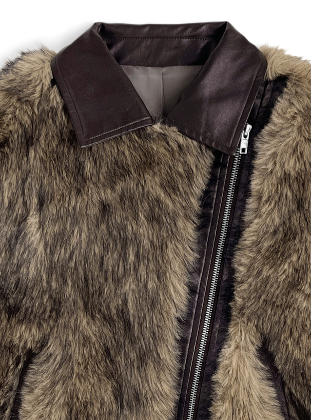 ファーライダースジャケット[kd135] | レディースファッション通販の