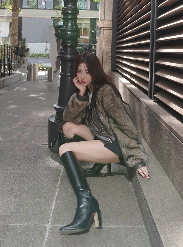 ファーライダースジャケット