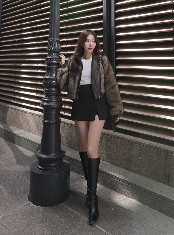 ファーライダースジャケット