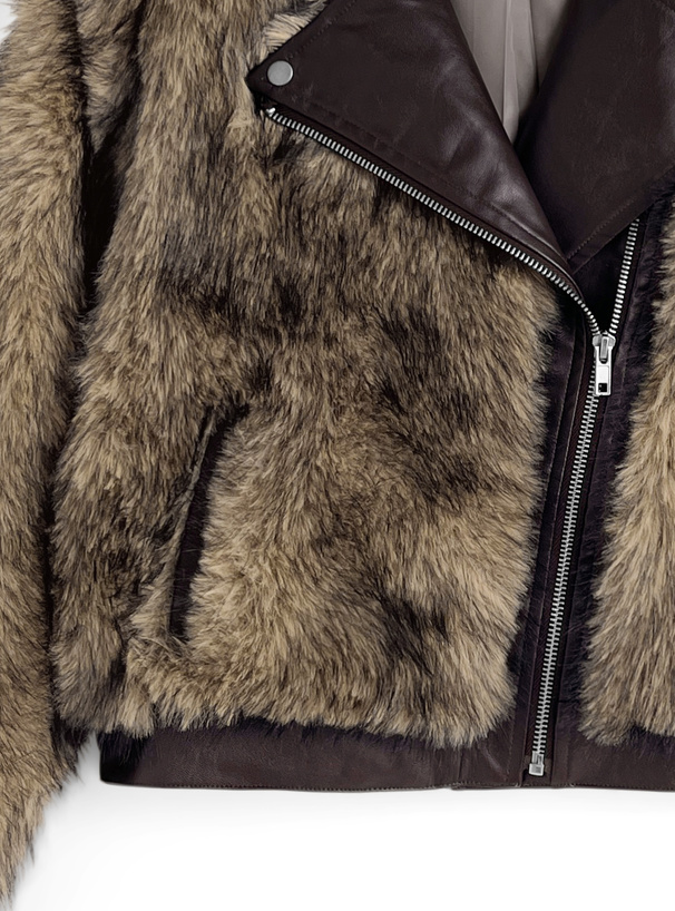 ファーライダースジャケット