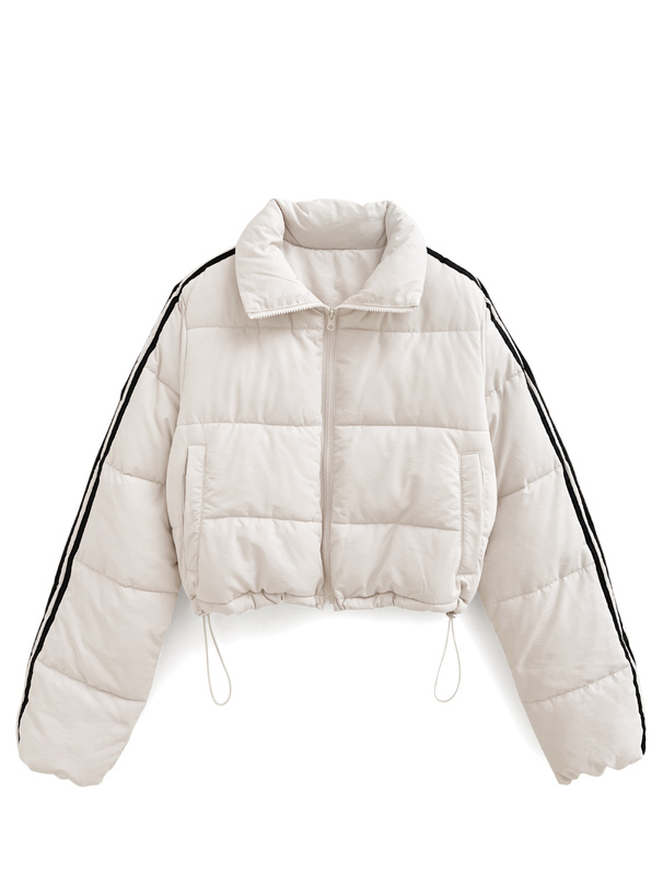 襟2Wayサイドラインダウンジャケット[kd75] | レディースファッション