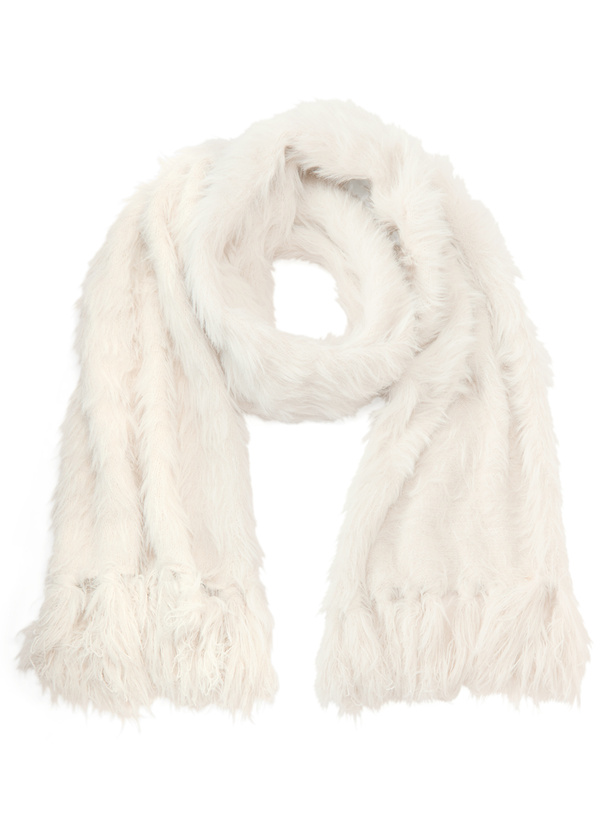 シャギーニットマフラー