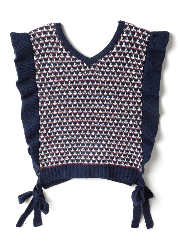 前後2wayフリルスリーブサイドリボンニットビスチェ Kn122 レディースファッション通販のグレイル Grl 公式