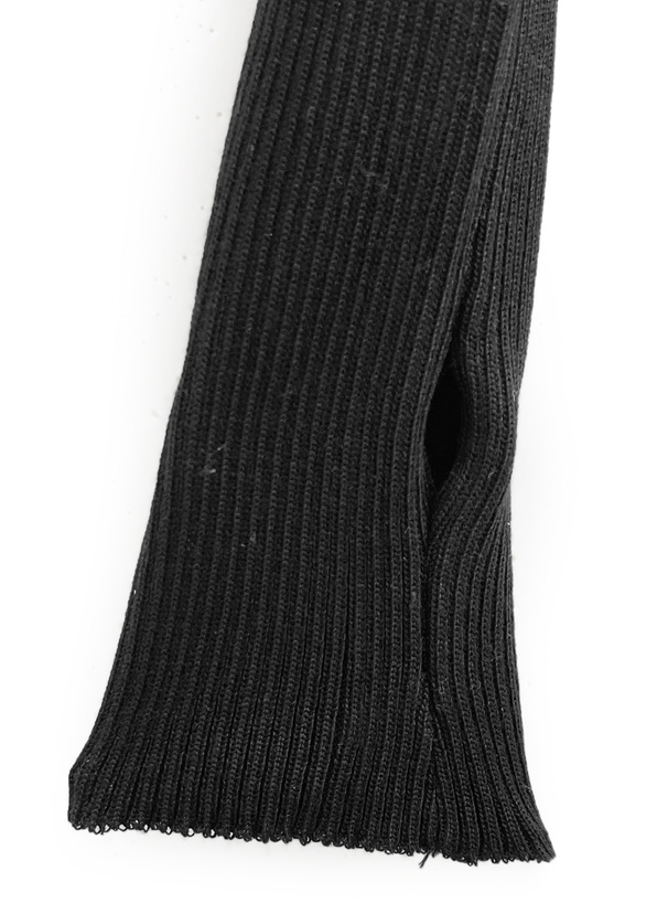 サムホール付きリブニットミニワンピース