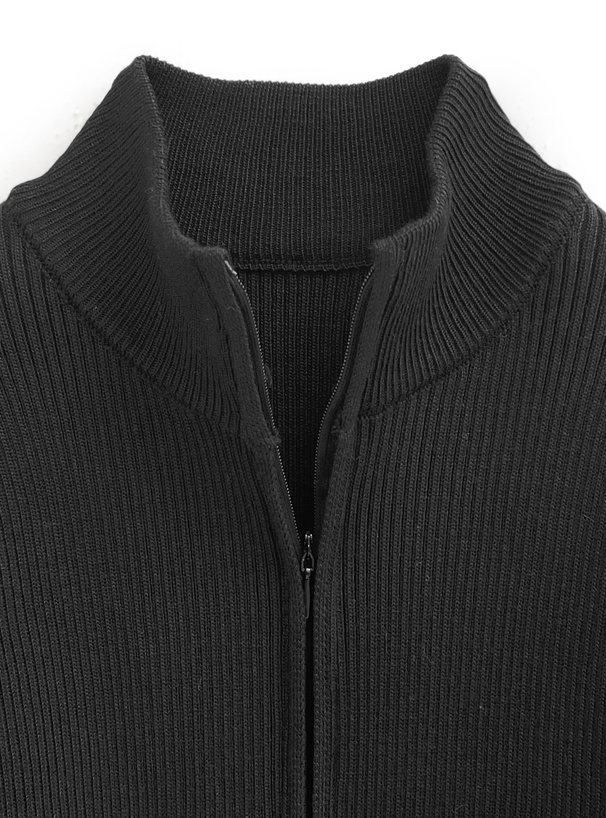 サムホール付きリブニットミニワンピース