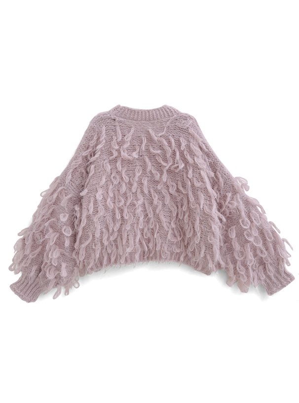 ループニットカーディガン