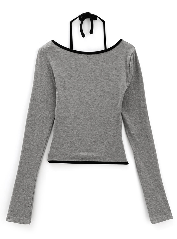 トップス K バイカラーホルターネックギャザートップス[ks057] | レディース