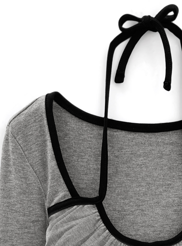 トップス K バイカラーホルターネックギャザートップス[ks057] | レディース