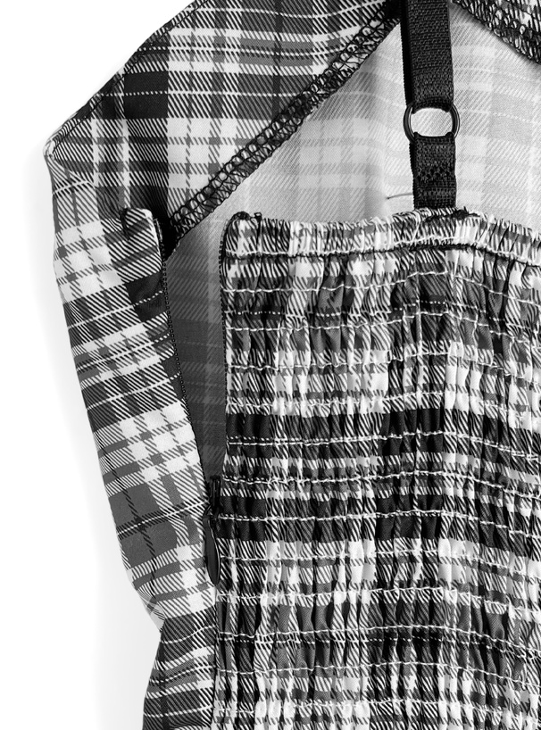 チェック柄キャミソールジップミニワンピース[ks125] | レディース