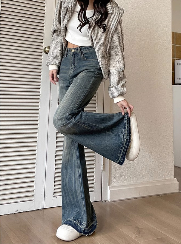 フレアデニムパンツ