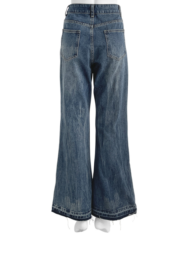 フレアデニムパンツ