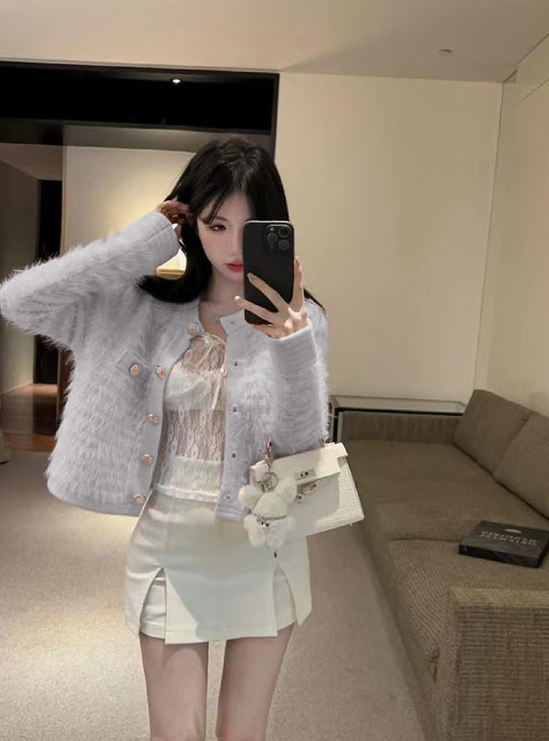 ラメシャギーニットカーディガン[ks175] | レディースファッション通販