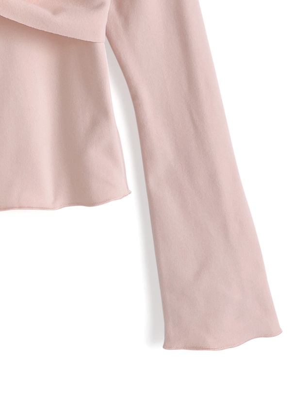 チュールリボンドレープトップス