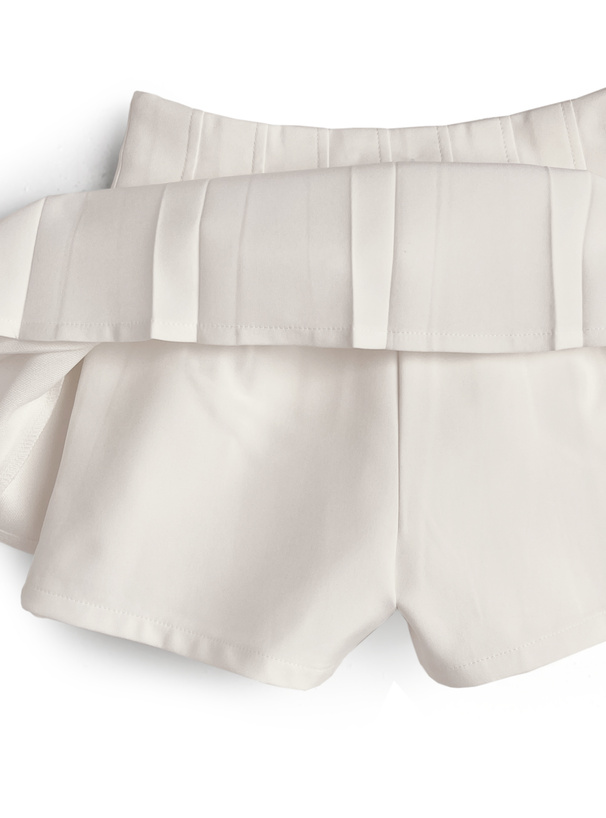 プリーツミニスカートパンツ