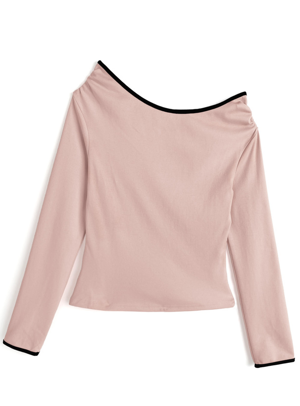 2Way配色リボントップス