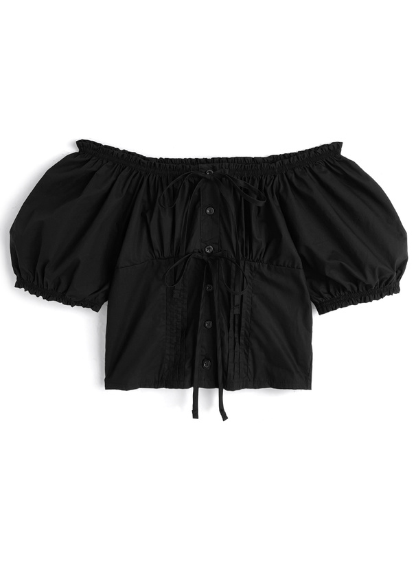 2Wayダブルリボンブラウス