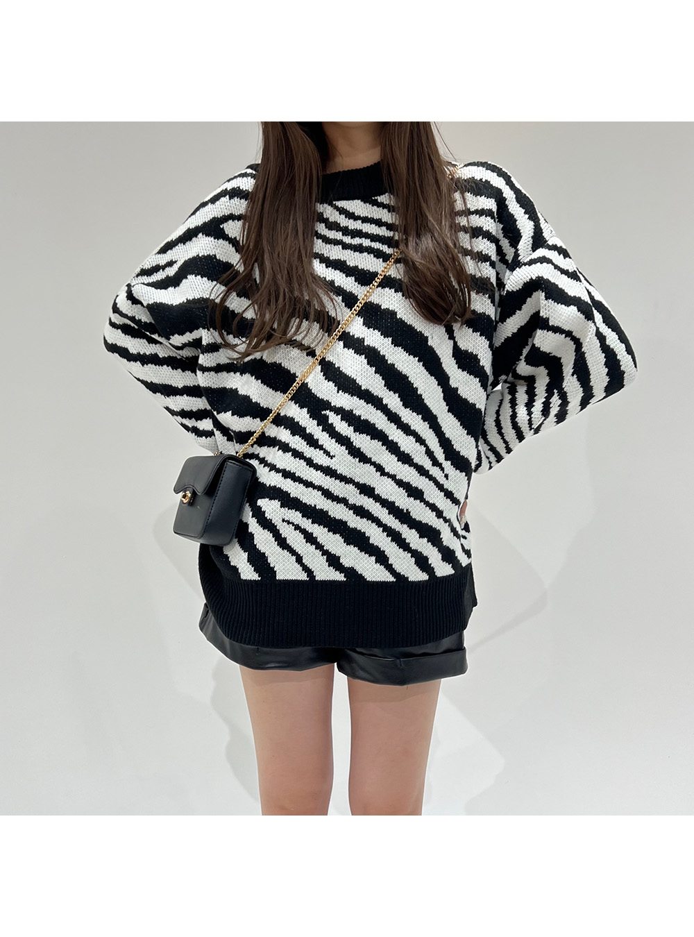 前後2wayゼブラ柄ニットカーディガン Kz139 レディースファッション通販のグレイル Grl 公式
