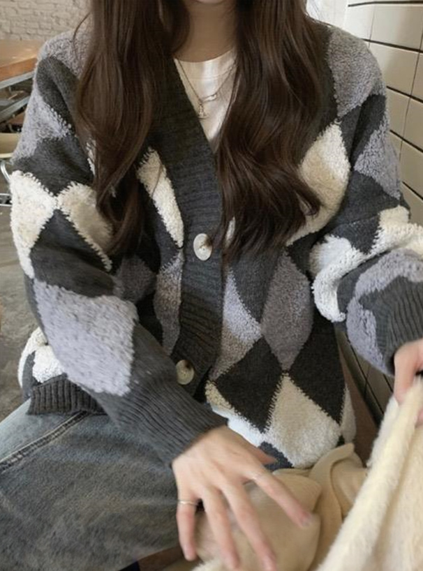 定番　グレー プリーツデザイン カーディガン プリーツプリーズPLEATS PLEASE ファブリックプリントプリーツ