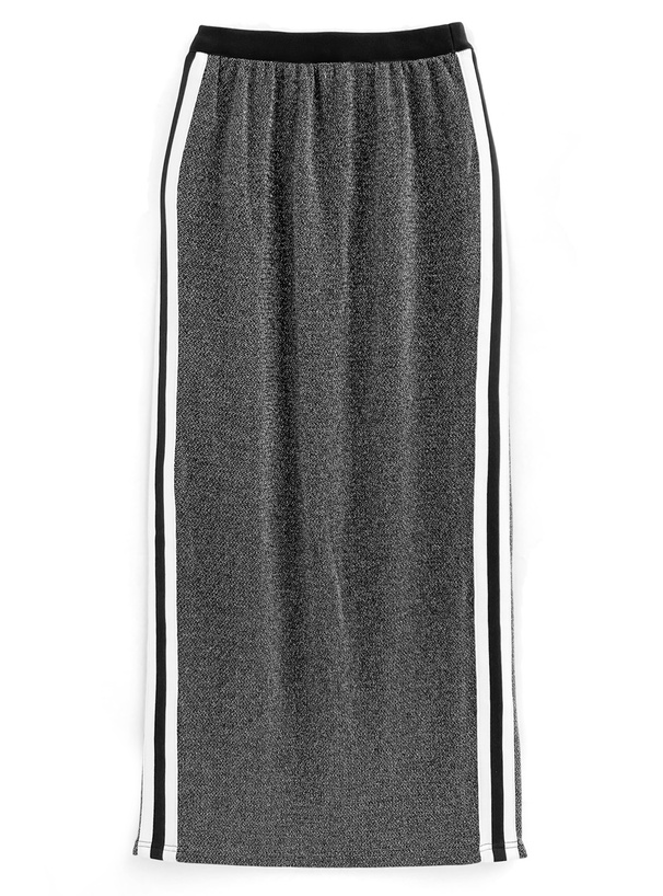 配色サイドラインラメスカート