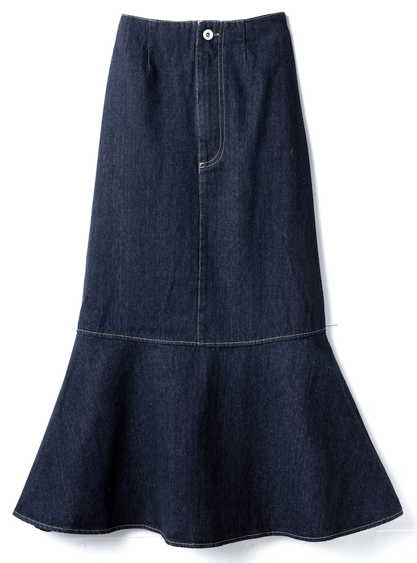 配色ステッチマーメイドデニムスカート[kz55] | レディースファッション通販のグレイル(GRL)【公式】