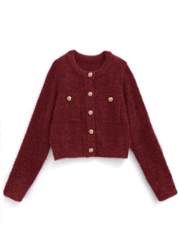 値下げ依頼可能 新品タグ付き ガーディガン ラメフェザーカーディガン[kz618] | レディースファッション通販