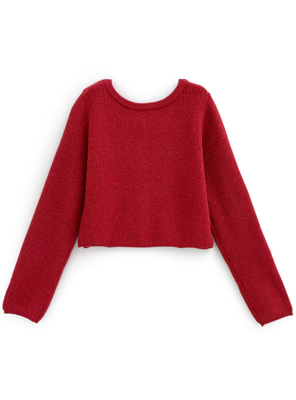 maje - ❤️maje　新作　新品　赤　ニット　カーディガン　綺麗　上品 ラメリブニットショート丈カーディガン[kz636] | レディース