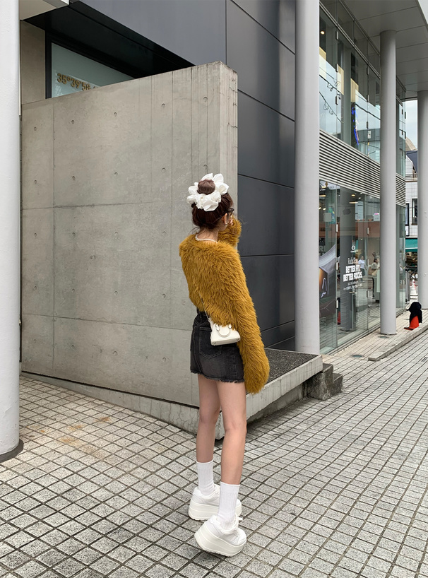 ショート丈シャギーニットトップス[kz653] | レディースファッション