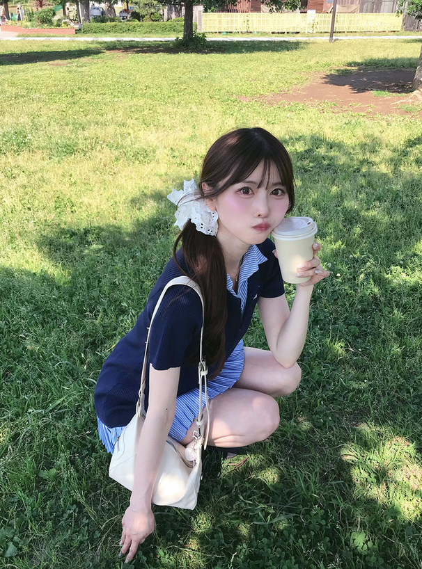 GYDA ストライプ 半袖ミニワンピース GYDA ワンピース フロントZIPデニムミニワンピース : ZOZOTOWN