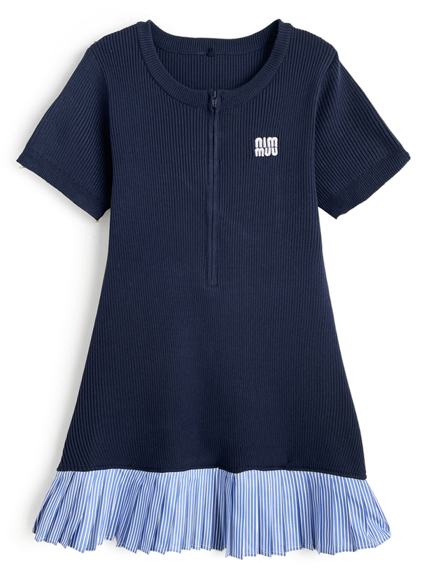 PLT★ホルターネック パフボール ミニ ワンピース★ストライプ柄 ストライプ柄ミニワンピース[品番：IGAW0002079]｜axes femme