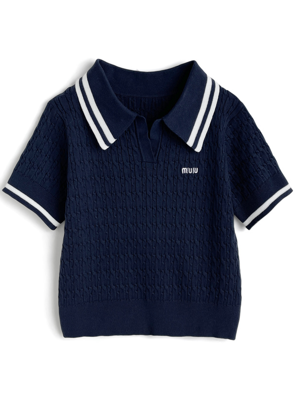 トップス KOGARU 120 CONVERSE TOKYO｜【kotohayokozawa】LACE-UP LOWGAGE KNIT