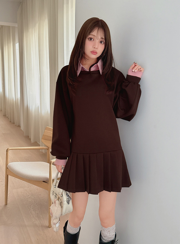 user_17efa975グレースクラス　カラーブロックプリーツワンピース user_17efa975グレースクラス カラーブロックプリーツワンピース